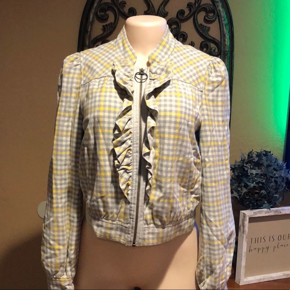 Anthropologie Jackets & Blazers - Anthropologie Idra Slate & Sun Bomber Jacket